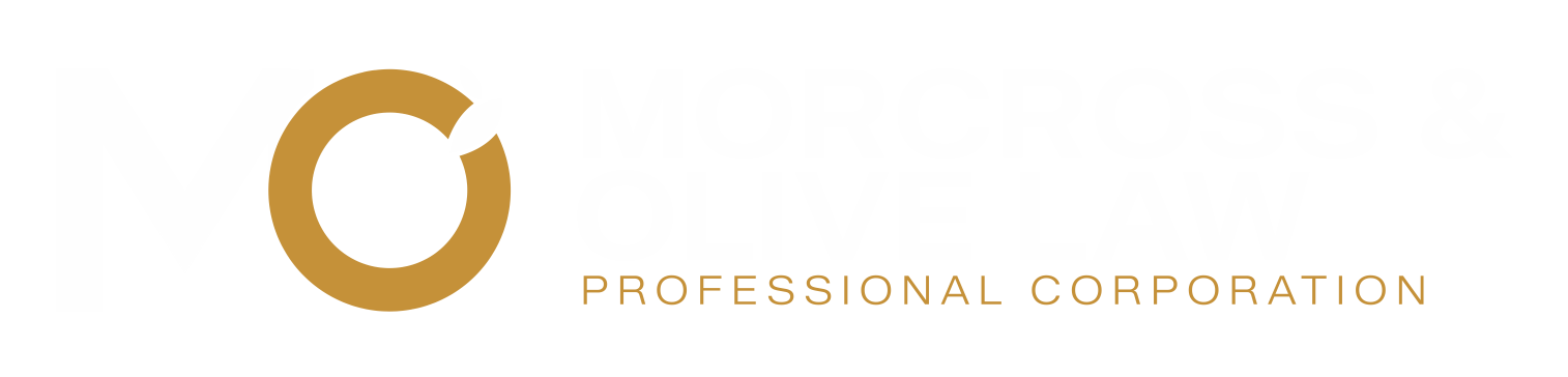 morcross and olive law logo white